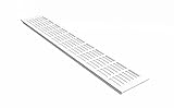 MS Beschläge Aluminium Lüftungsgitter Weiß RAL9016 Stegblech 100mm breit...
