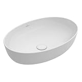 Villeroy & Boch 419861BCT1 Ovales Waschbecken, oval, Weiß, 610 mm, 410 mm,...