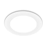 BRILONER - 1x LED Einbaustrahler 230V flach, neutralweißes Licht, 12W,...
