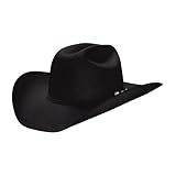 HATCO Cowboyhut für Herren, Schwarz, 10,2 cm, Cattleman-Krone, Schwarz,...