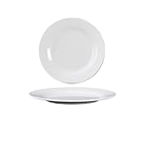 Weiße Melaminteller, runde Teller, flache Teller, Plastikgeschirr,...