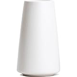 Keramikvase – Blumenvase Weiß, 15cm Minimalistischer Moderne Pampasgras...