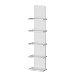 MARAND Moderne Bücherregal - 5 Regale - Kinderzimmer Aufbewahrung - Schmal...