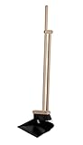 BURI Steh Kehrgarnitur 94cm mit langem Stiel ohne Bücken - Natur Besen Set...
