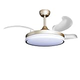 Eclipse Deckenventilator mit Beleuchtung, Leise mit 6 Windstufen, App und...