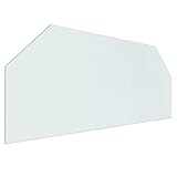 Glasplatte für Kamin, Funkenschutzplatte, Hartglas, für Kamin,...