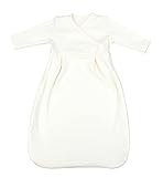 TupTam Baby Unisex Langarm Innenschlafsack, 62-68, Ecru
