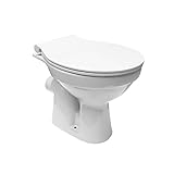 Stand WC Toilette Abgang Waagerecht Wand Tiefspüler Stehend +...