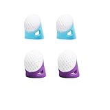 Weenwill Fingerhüte,4 PCS ErgonomieNähfingerhüte aus Silikon 2 Fingerhut...
