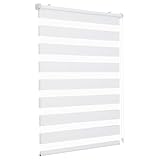 Sekey Doppelrollo Klemmfix ohne Bohren für Fenster, Doppelrollo 70 cm...
