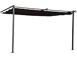 habitat et jardin Anbaupergola mit ausziehbarem Dach - 3 x 4 m -...