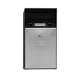 Standaschenbecher - Edelstahl Outdoor Zigarettenbehälter Wandmontage...