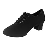 YAZHED Damen Schuhe Frauen Ballroom Tanzschuhe Geschnürt Geschlossene Zehe...