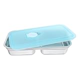 BIUDECO 2 Sets Snackbehälter Mit Fächern, Salatdressingbehälter,...