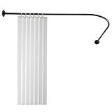 Duschvorhangstange L Form, Duschvorhang mit Stange, Edelstahl...
