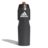 adidas Unisex Performance 750 ml Trinkflasche, Black/Black/Solar Red, One...