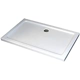 BERNSTEIN Duschtasse 90x140 cm, Flache Bauhöhe, Duschwanne aus...