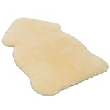 Sanofell by Werner Christ Lammfell Bettauflage MELO – Natur – 105 cm...