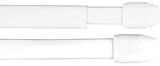 Bestgoodies Gardinenstange Bistrostange (weiß) als 2er Pack - 2...