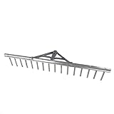 Rekord Aluminium Rechen leicht mit 16 Zinken Breite 62 cm - ohne Stiel,...