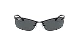 Ray-Ban Unisex Sonnenbrille Top Bar Gestell: schwarz, Gläserfarbe: grau...