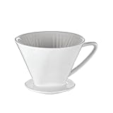 Cilio Porzellan-Kaffeefilter Größe 4, Weiß