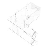PERSELOSO Tragbarer Würfelturm aus Acryl mit Tablett für Brettspiele für...