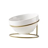 Gatuida Neigbarer Keramik futternapf mit Stabilem Metallständer...