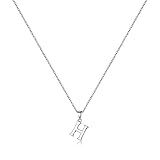 TINGN Halskette Damen Silber 925, Zierliche Kette mit Buchstaben...