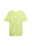 Superdry Herren Klassisches Essential T-Shirt Verwaschenes Dry Neon Gelb M