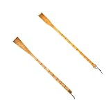 IWOWHERO Praktischer Rückenkratzer aus Holz Langem Griff Langlebiges...