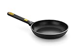 BRA Daily Pro | Bratpfanne 22 cm, schwarz und gelb, Aluminiumguss,...