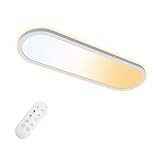 ONDTA LED Panel Deckenleuchte 22W mit Fernbedienung, 60x20 CM 2700K-6500K...