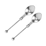 TOPBATHY 2Er Set Perlen Teelöffel Party rostfrei Lärm Kochen Aufschlag...
