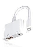 Apple Lightning auf HDMI Digital AV Adapter für iPhone [MFi-Zertifiziert]...