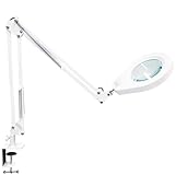 Beyamz Lupenleuchte mit 105 mm 5-Fach-Linse, dimmbaren LEDs, Schwenkarm mit...