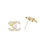 JQQJZLC Hypoallergene Ohrringe für Frauen S925 Silberböde mit Kristallen...