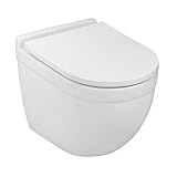 LAVITA Wand-WC Dalia Hänge Toilette Toilettendeckel mit Absenkautomatik &...