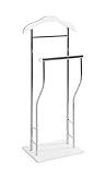 HAKU Möbel Herrendiener chrom, weiß, MDF, Metall - Maße: B 45 cm x H 110...