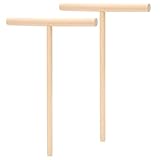 ANKROYU T-förmiger Teigverteiler aus Holz, Crêpesverteiler,...