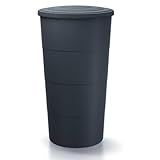 Regenwassertonne Regentonne Regenbehälter Regentank Anthrazit oder Grau...