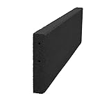 Vivol Gummi Randstein 100x25cm Schwarz - Kantenstein 50mm dick - Fallschutz...