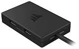 Corsair Interner 4-Port-Hub – 4X USB 2.0-Anschlüsse 9-polig – Einfache...