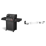 Enders® Gasgrill MONROE PRO 3 SIK TURBO SHADOW, 3-Brenner & Grillspieß...