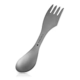 Navaris 3in1 Titan Camping Besteck - Outdoor Göffel Spork - Messer Löffel...