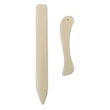 2PCS White Bone Folder Tool, aus Kunststoff, Papier Bonefolder Falzbein...