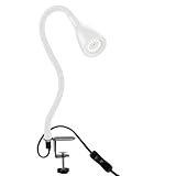 B.K.Licht - Schreibtischlampe mit Kabelschalter, dimmbar in Stufen,...