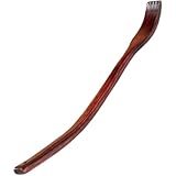 Rückenkratzer glattes Handheld Holz verlängerten gebogenen Griff Juckreiz...