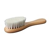 Naturhaarbürste für Babys, Baby-Haarbürste mit Holzgriff,...
