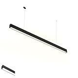 SCON Moderne 4FT Pendelleuchte LED Schwarz Blendschutz UGR